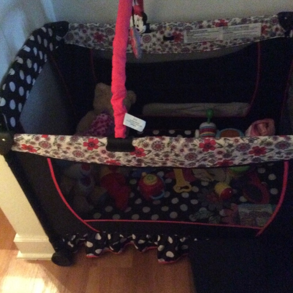 Playpen with changing section